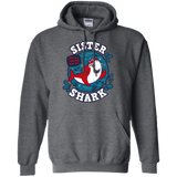 Sweatshirts Dark Heather / S Shark Family trazo - Sister Pullover Hoodie