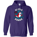 Sweatshirts Purple / S Shark Family trazo - Sister Pullover Hoodie