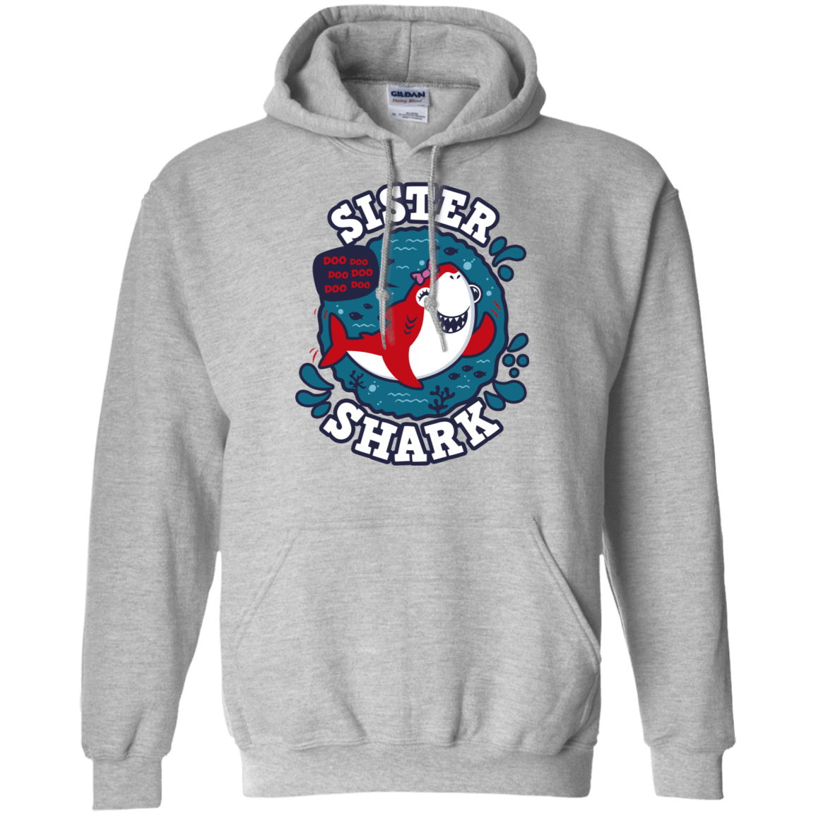 Sweatshirts Sport Grey / S Shark Family trazo - Sister Pullover Hoodie