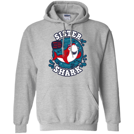 Sweatshirts Sport Grey / S Shark Family trazo - Sister Pullover Hoodie