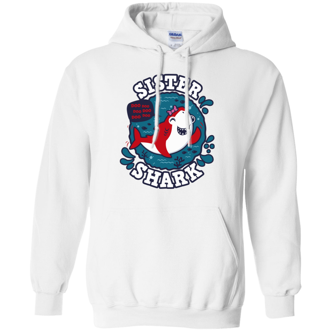 Sweatshirts White / S Shark Family trazo - Sister Pullover Hoodie