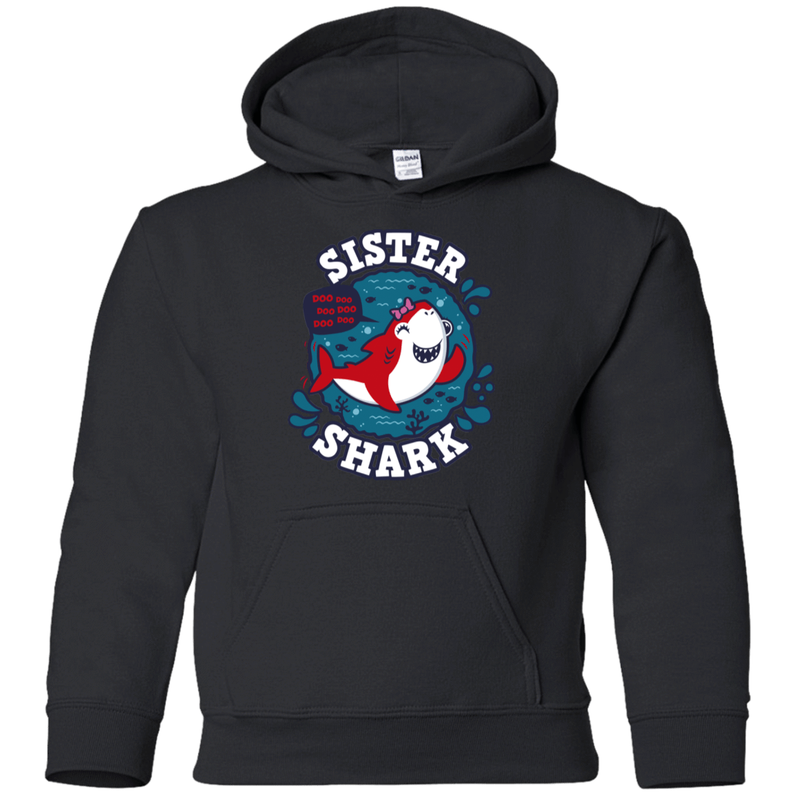 Sweatshirts Black / YS Shark Family trazo - Sister Youth Hoodie