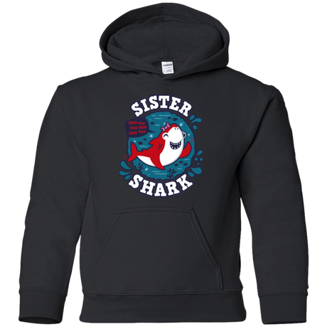 Sweatshirts Black / YS Shark Family trazo - Sister Youth Hoodie