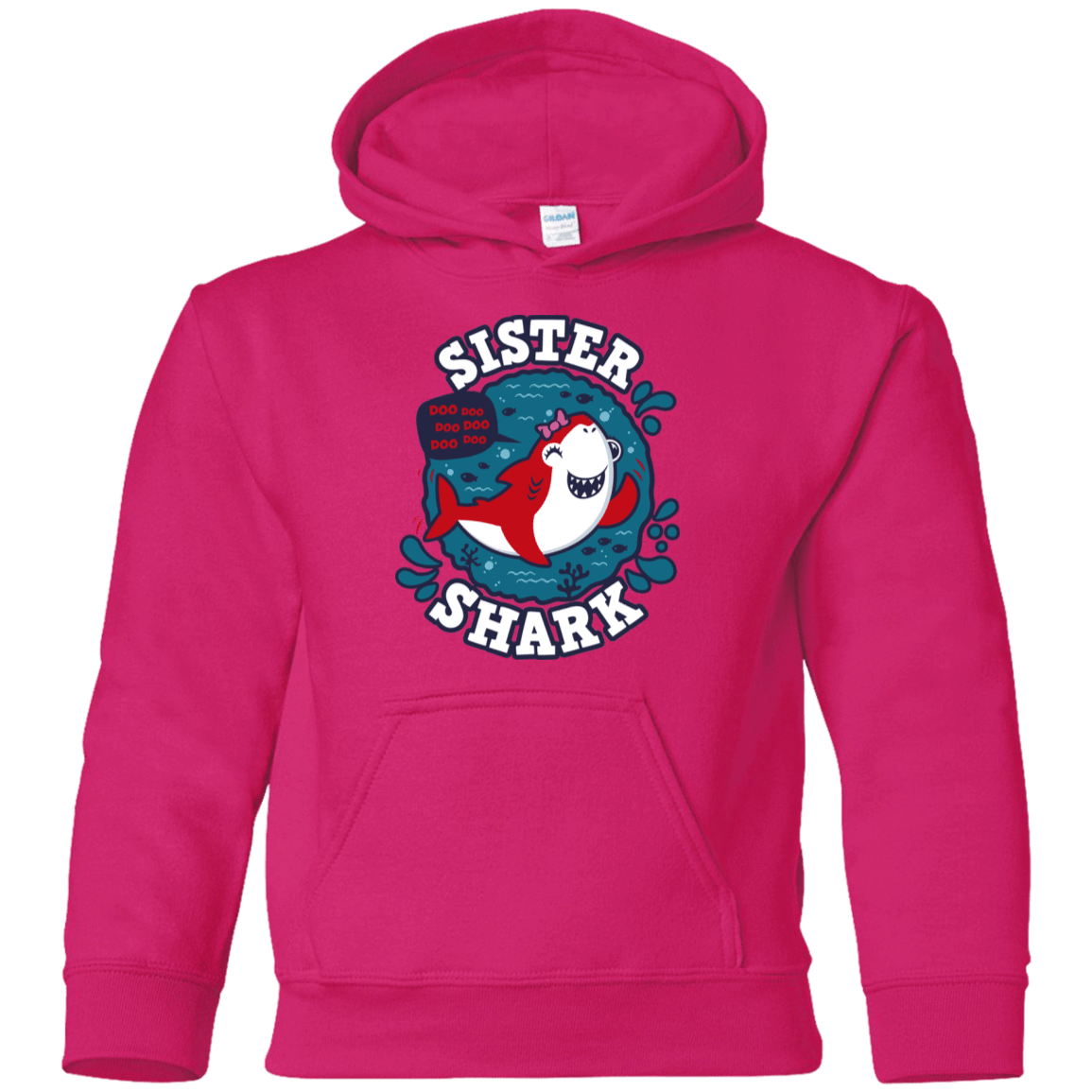 Sweatshirts Heliconia / YS Shark Family trazo - Sister Youth Hoodie