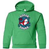 Sweatshirts Irish Green / YS Shark Family trazo - Sister Youth Hoodie