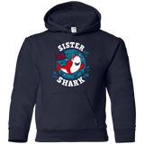 Sweatshirts Navy / YS Shark Family trazo - Sister Youth Hoodie