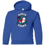 Sweatshirts Royal / YS Shark Family trazo - Sister Youth Hoodie