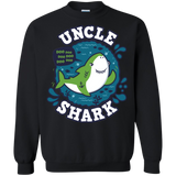 Sweatshirts Black / S Shark Family trazo - Uncle Crewneck Sweatshirt