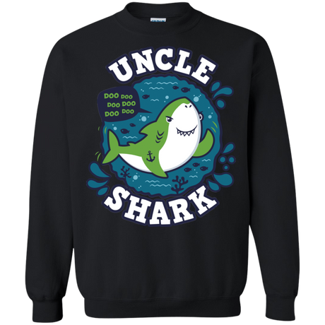 Sweatshirts Black / S Shark Family trazo - Uncle Crewneck Sweatshirt