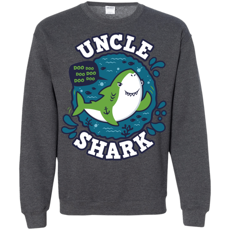 Sweatshirts Dark Heather / S Shark Family trazo - Uncle Crewneck Sweatshirt