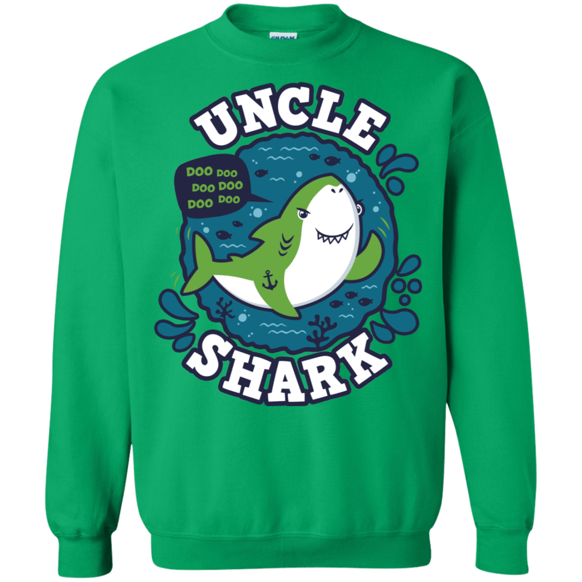 Sweatshirts Irish Green / S Shark Family trazo - Uncle Crewneck Sweatshirt