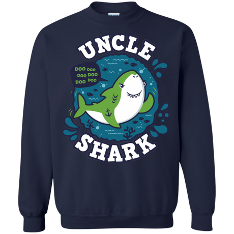 Sweatshirts Navy / S Shark Family trazo - Uncle Crewneck Sweatshirt