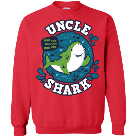 Sweatshirts Red / S Shark Family trazo - Uncle Crewneck Sweatshirt