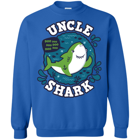 Sweatshirts Royal / S Shark Family trazo - Uncle Crewneck Sweatshirt