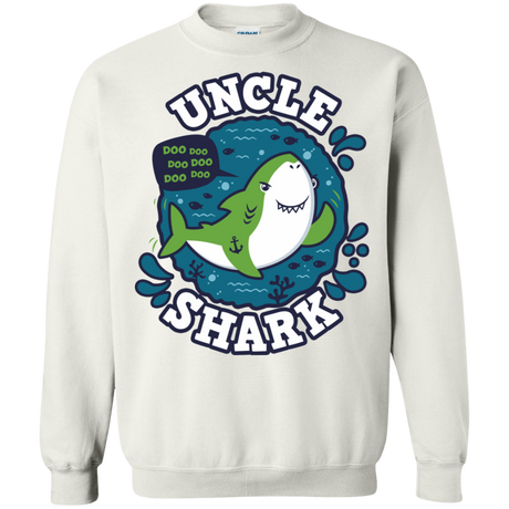 Sweatshirts White / S Shark Family trazo - Uncle Crewneck Sweatshirt