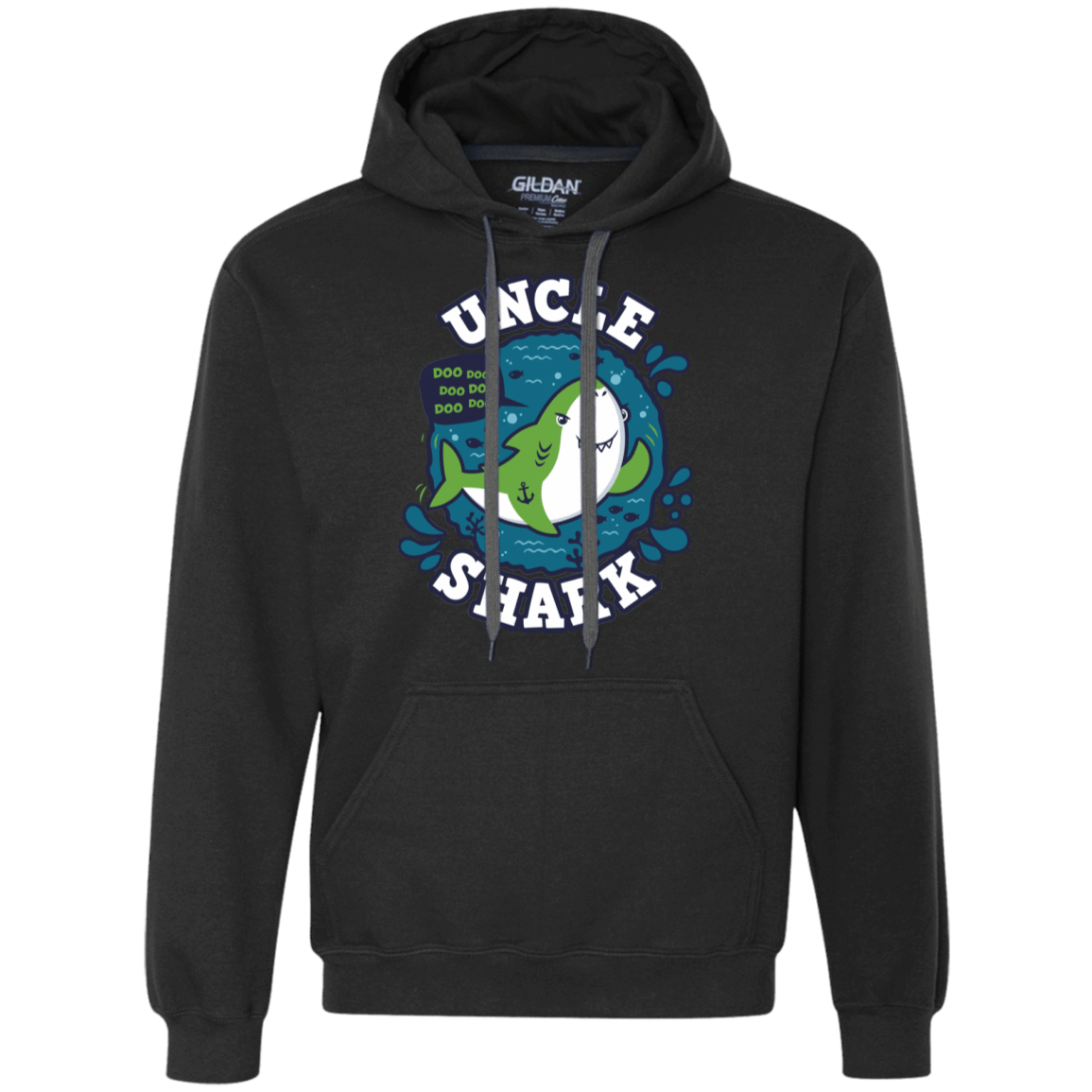 Sweatshirts Black / S Shark Family trazo - Uncle Premium Fleece Hoodie