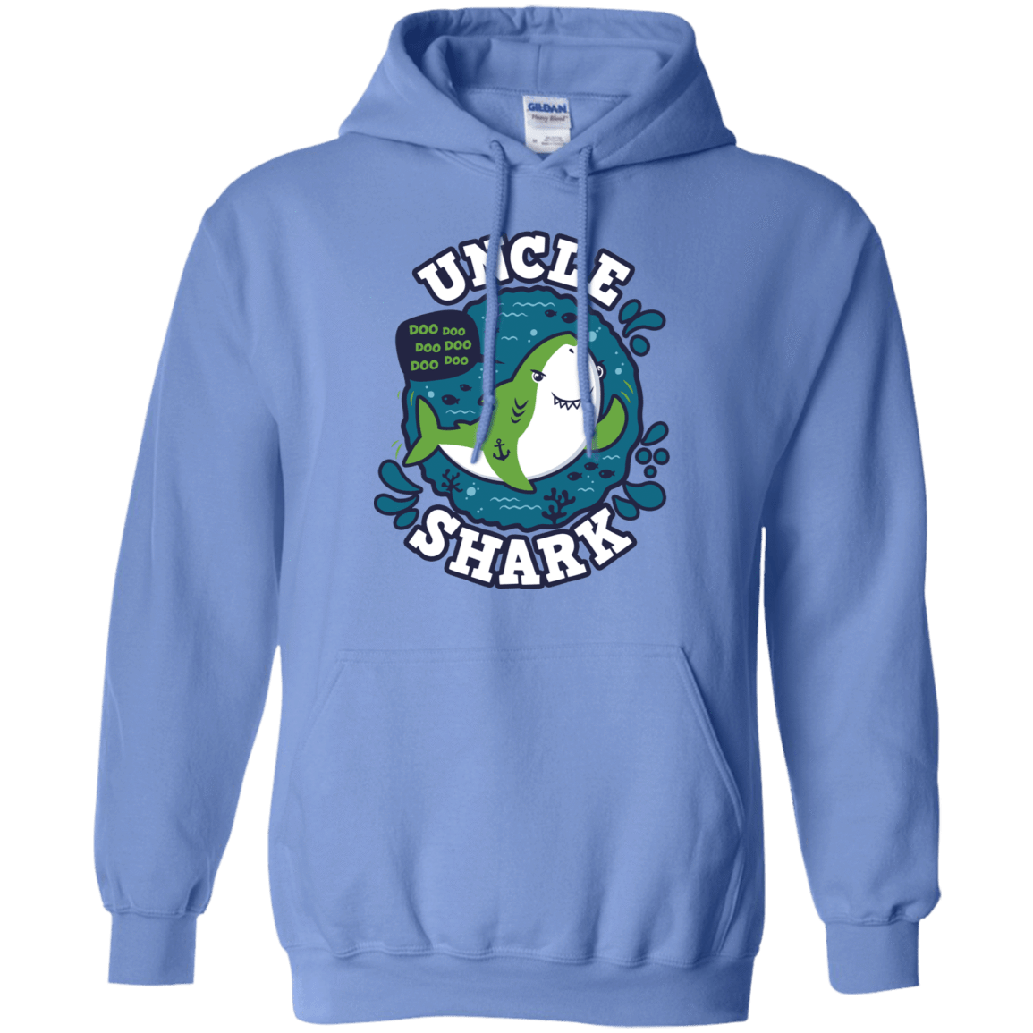 Sweatshirts Carolina Blue / S Shark Family trazo - Uncle Pullover Hoodie