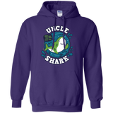 Sweatshirts Purple / S Shark Family trazo - Uncle Pullover Hoodie