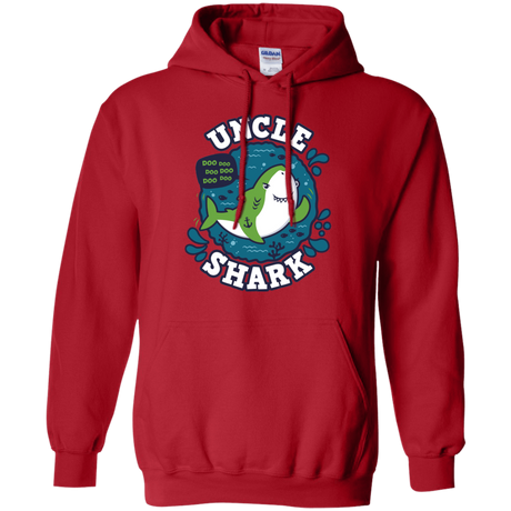 Sweatshirts Red / S Shark Family trazo - Uncle Pullover Hoodie