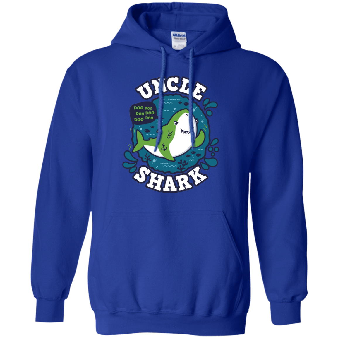 Sweatshirts Royal / S Shark Family trazo - Uncle Pullover Hoodie