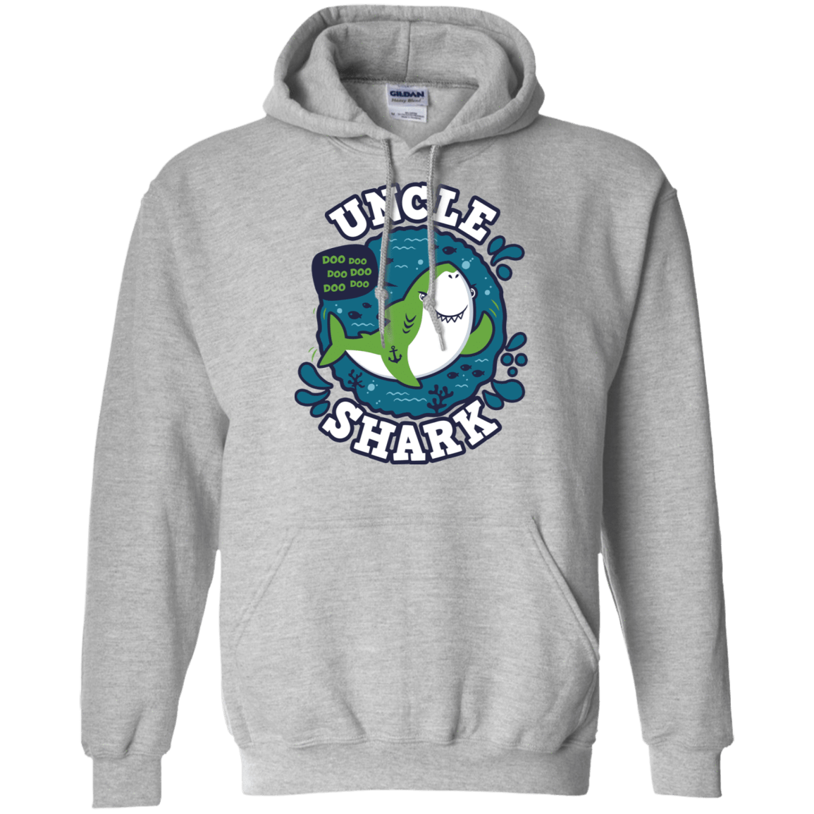 Sweatshirts Sport Grey / S Shark Family trazo - Uncle Pullover Hoodie