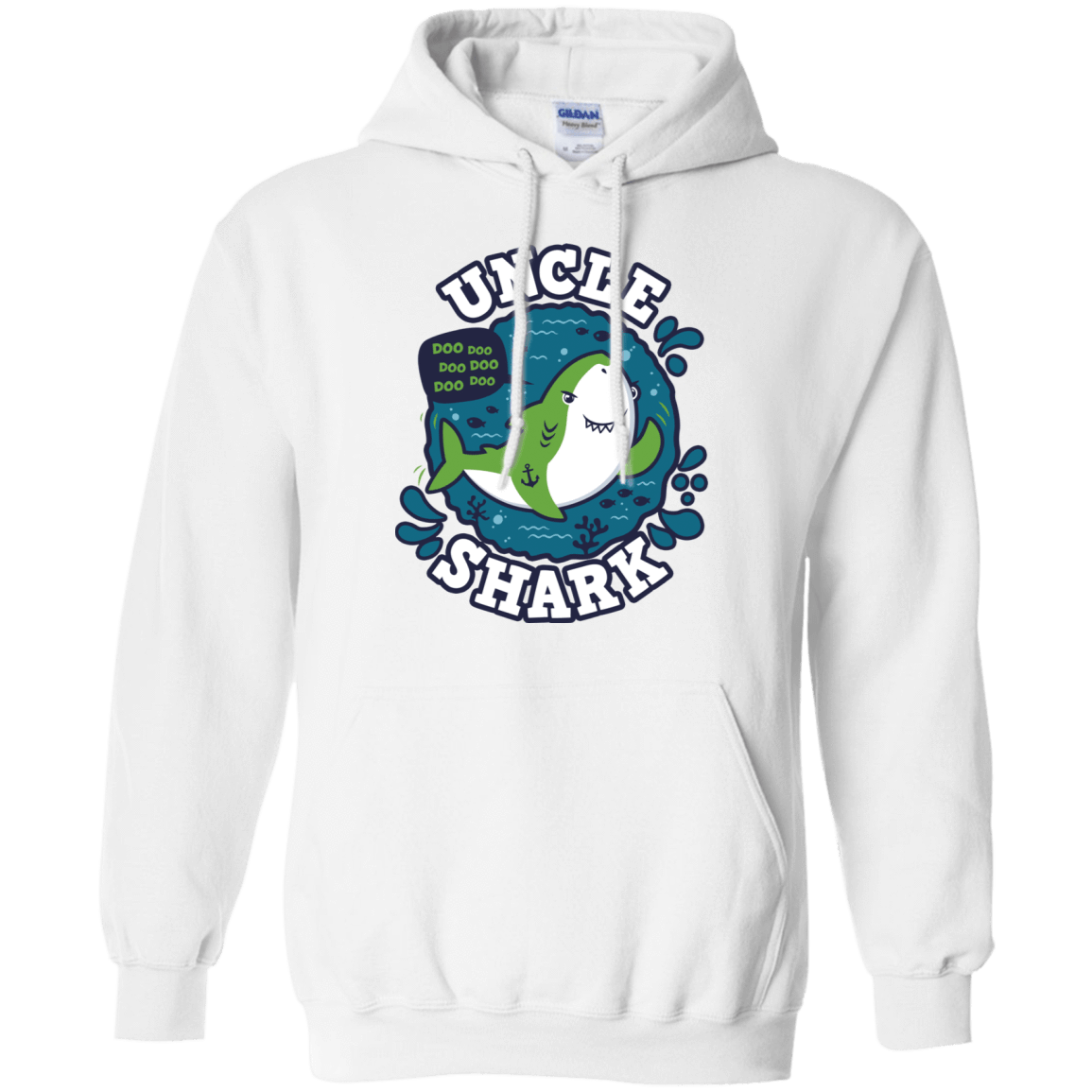 Sweatshirts White / S Shark Family trazo - Uncle Pullover Hoodie