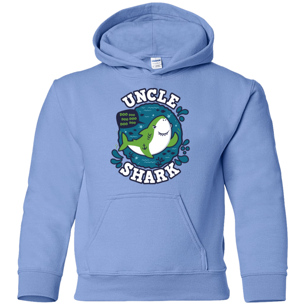 Sweatshirts Carolina Blue / YS Shark Family trazo - Uncle Youth Hoodie
