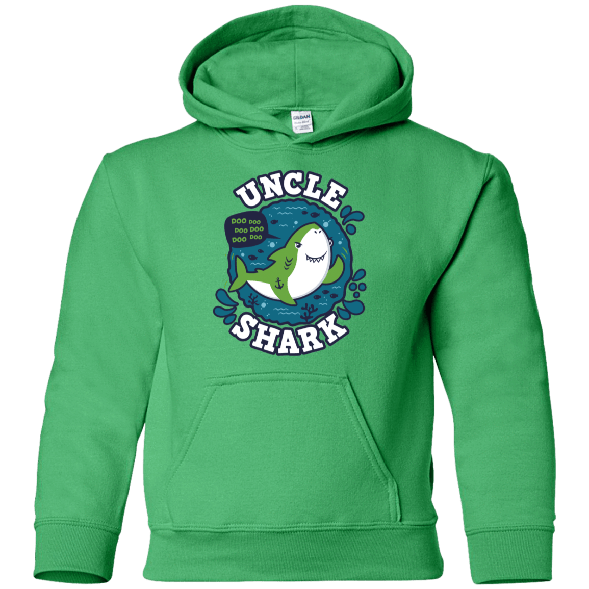 Sweatshirts Irish Green / YS Shark Family trazo - Uncle Youth Hoodie