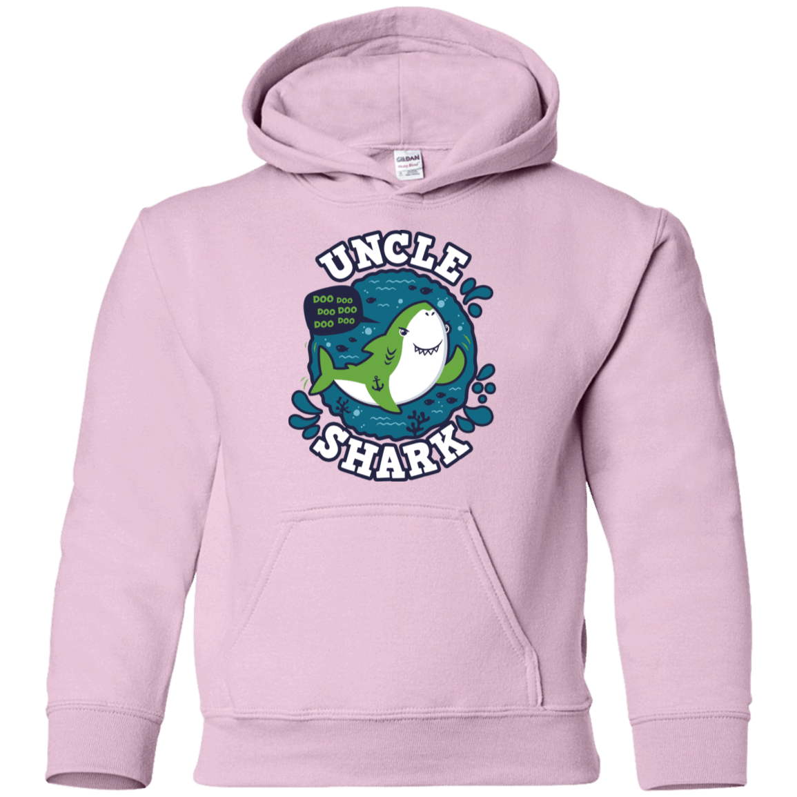Sweatshirts Light Pink / YS Shark Family trazo - Uncle Youth Hoodie