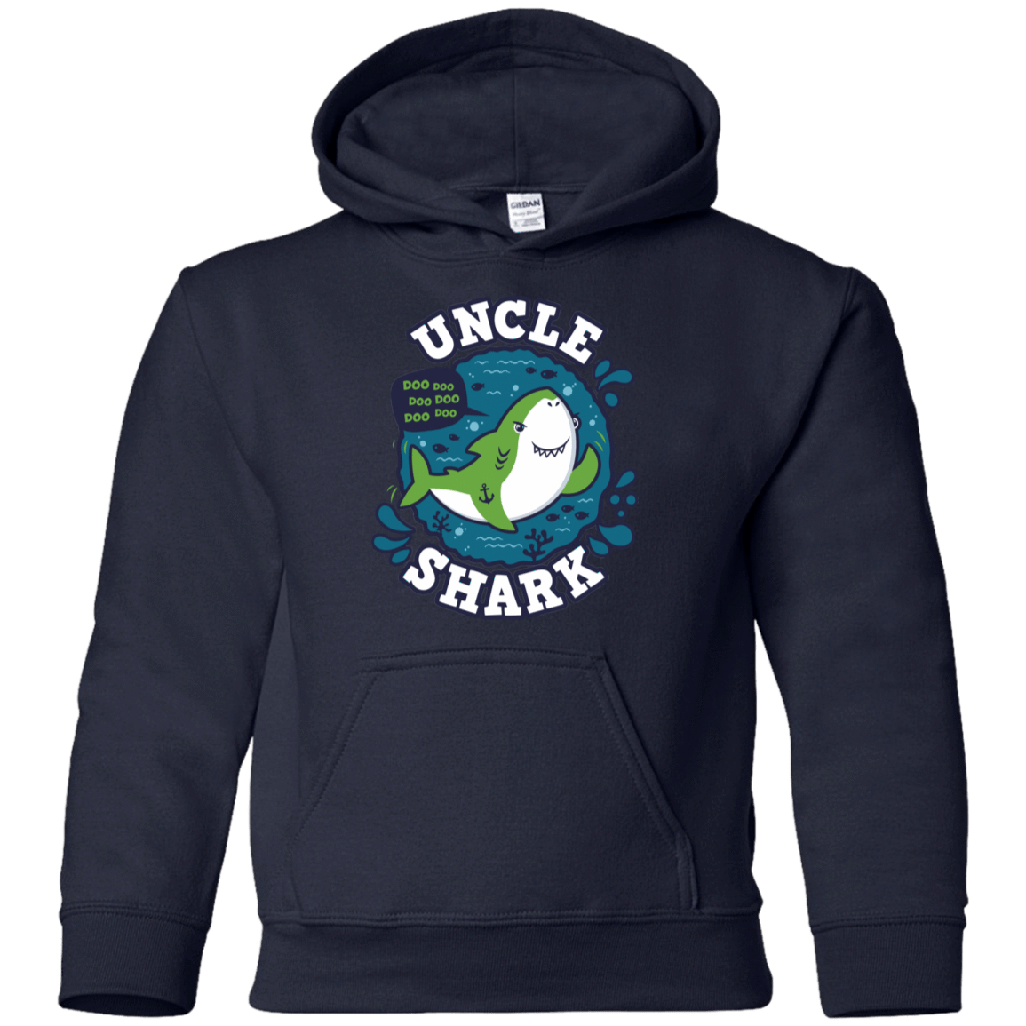 Sweatshirts Navy / YS Shark Family trazo - Uncle Youth Hoodie