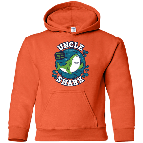 Sweatshirts Orange / YS Shark Family trazo - Uncle Youth Hoodie