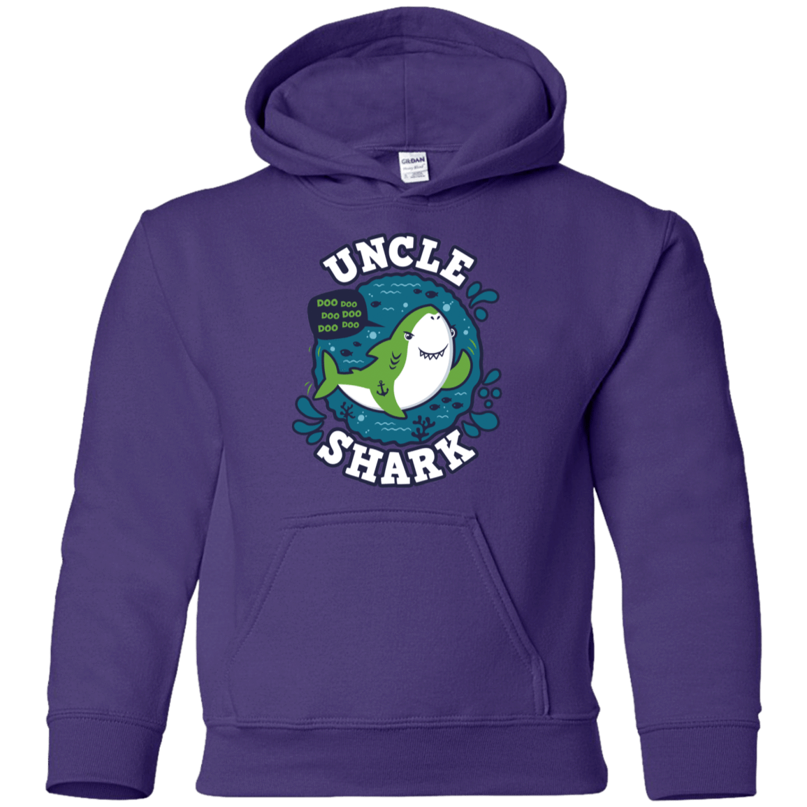 Sweatshirts Purple / YS Shark Family trazo - Uncle Youth Hoodie