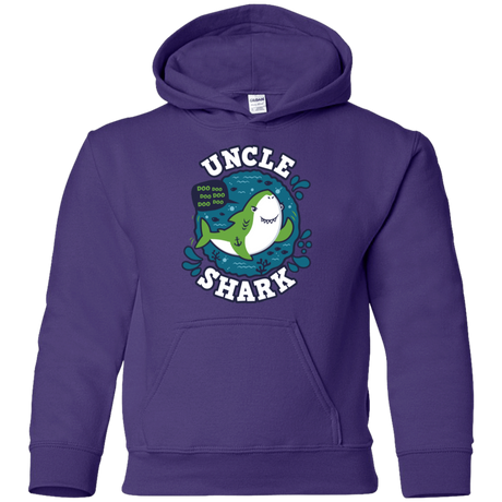 Sweatshirts Purple / YS Shark Family trazo - Uncle Youth Hoodie