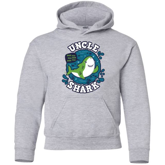 Sweatshirts Sport Grey / YS Shark Family trazo - Uncle Youth Hoodie