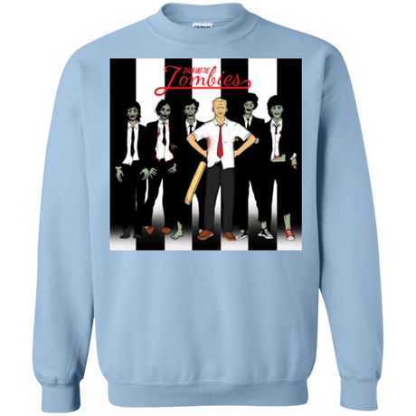 Sweatshirts Light Blue / Small Shaun and the Zombies Crewneck Sweatshirt