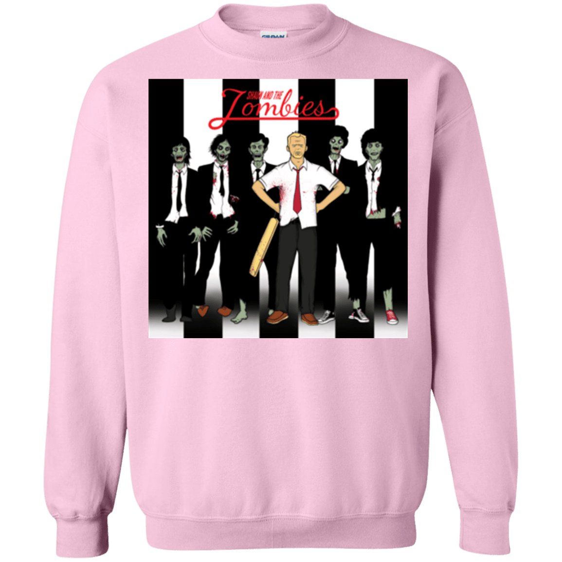 Sweatshirts Light Pink / Small Shaun and the Zombies Crewneck Sweatshirt