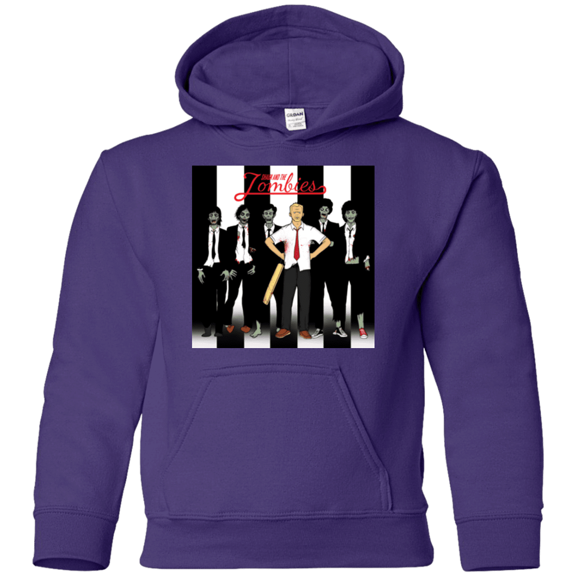 Sweatshirts Purple / YS Shaun and the Zombies Youth Hoodie