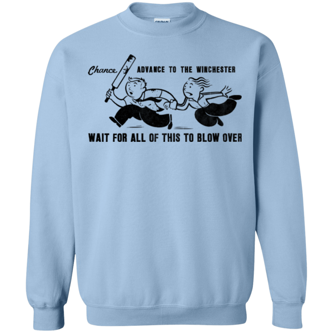 Sweatshirts Light Blue / Small Shauns Last Chance Crewneck Sweatshirt