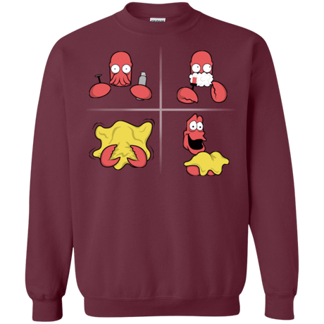 Sweatshirts Maroon / S Shaving Process Crewneck Sweatshirt