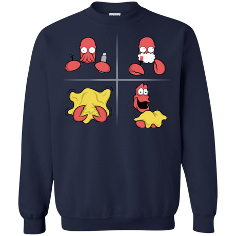 Sweatshirts Navy / S Shaving Process Crewneck Sweatshirt