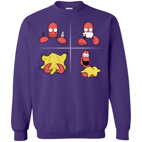 Sweatshirts Purple / S Shaving Process Crewneck Sweatshirt