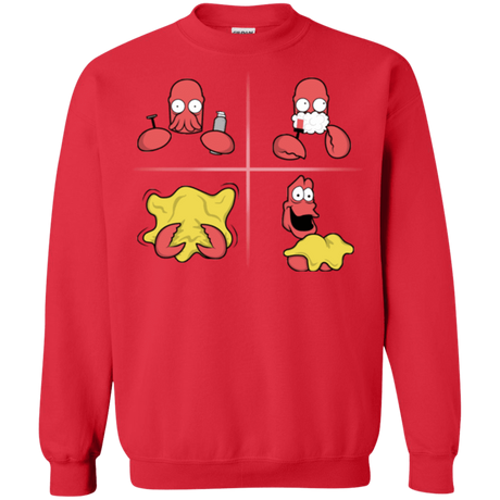 Sweatshirts Red / S Shaving Process Crewneck Sweatshirt
