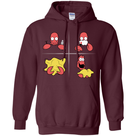 Sweatshirts Maroon / S Shaving Process Pullover Hoodie