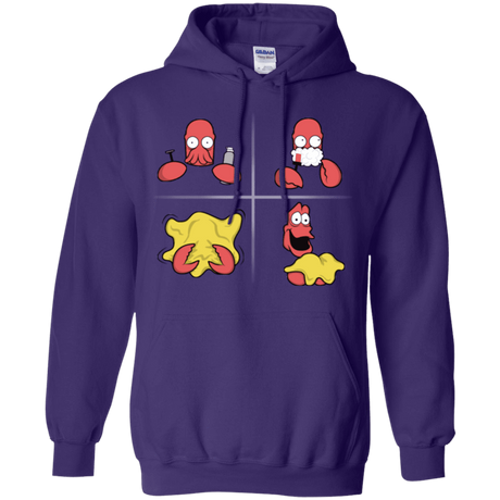 Sweatshirts Purple / S Shaving Process Pullover Hoodie