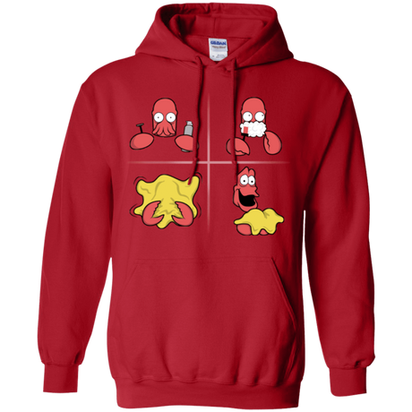 Sweatshirts Red / S Shaving Process Pullover Hoodie