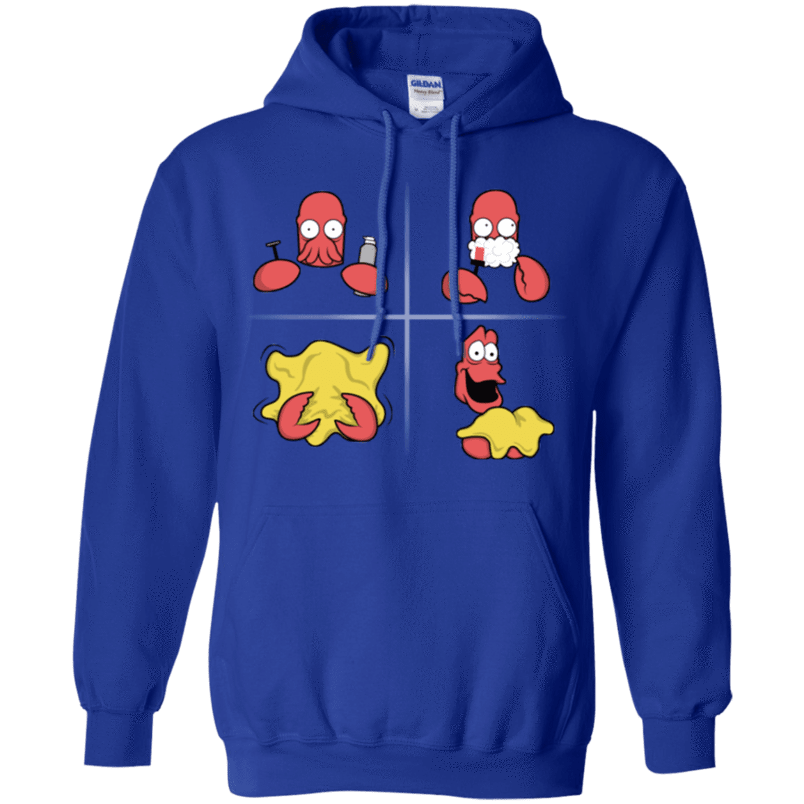 Sweatshirts Royal / S Shaving Process Pullover Hoodie