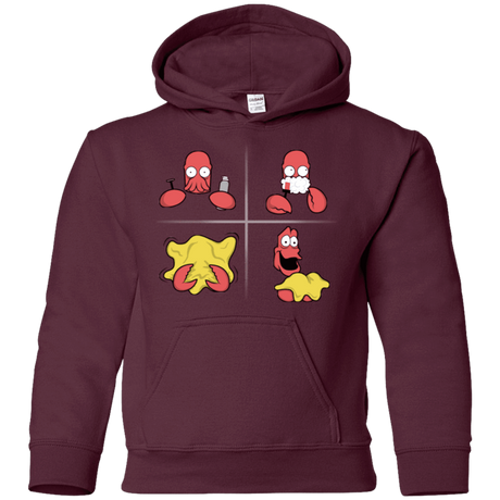 Sweatshirts Maroon / YS Shaving Process Youth Hoodie