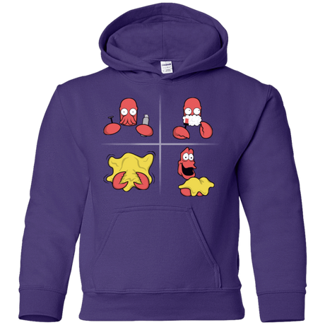 Sweatshirts Purple / YS Shaving Process Youth Hoodie