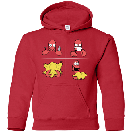 Sweatshirts Red / YS Shaving Process Youth Hoodie