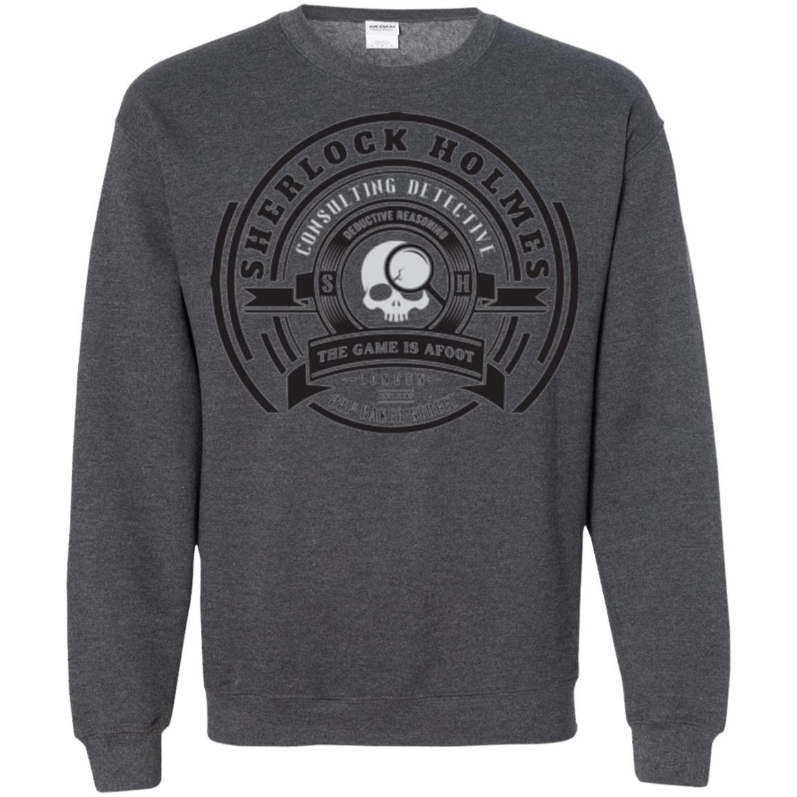 Sweatshirts Dark Heather / Small Sherlock Holmes Crewneck Sweatshirt